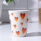 Кружка керамическая керамическая «Любовь согревает», 300 мл, цвет белый - Фото 2