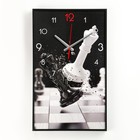 Часы-картина настенные, интерьерные "Шахматы", плавный ход, 57 х 35 х 4 см - фото 318817784