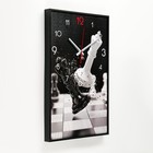 Часы-картина настенные, интерьерные "Шахматы", плавный ход, 57 х 35 х 4 см - фото 6566211