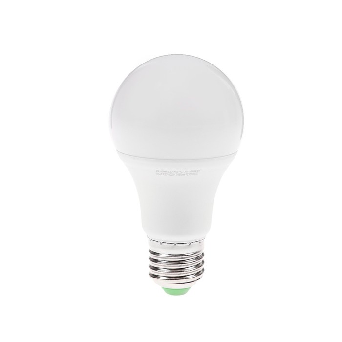 Лампа светодиодная IN HOME LED-A60-VC, Е27, 12 Вт, 230 В, 4000 К, 1080 Лм - Фото 1