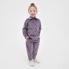 Костюм детский KAFTAN "Velvet", размер 30 (98-104), цвет фиолетовый - фото 1813499