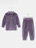 Костюм детский KAFTAN Velvet, размер 30 (98-104 см), фиолетовый - Фото 5