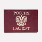 Обложка для паспорта, цвет красный - фото 318817811