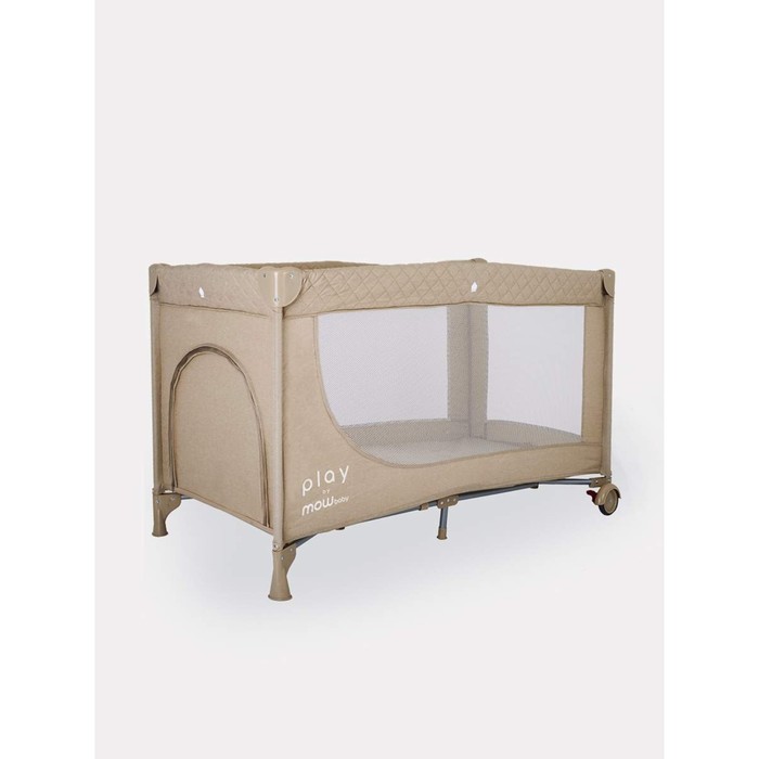 Манеж детский MowBaby play, бежевый - Фото 1