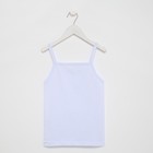 Майка на бретельках для девочки, цвет белый, рост 140 см - фото 34996243