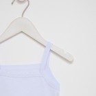 Майка на бретельках для девочки, цвет белый, рост 98 - Фото 2