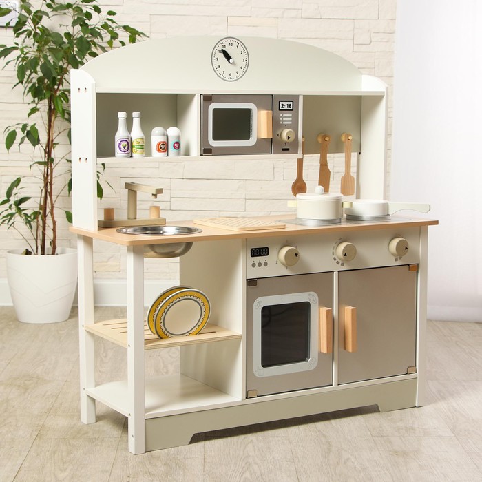 УЦЕНКА Игровой деревянный набор «Кухонька» 68×26×72 см - Фото 1