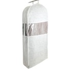 Чехол для одежды «Санторини» двойной, длинный, 130х60х20 см, цвет белый - Фото 1