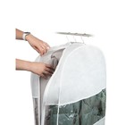 Чехол для одежды «Санторини» двойной, длинный, 130х60х20 см, цвет белый - Фото 4