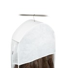 Чехол для шуб Lux «Санторини», длинный, 130х60х18 см, цвет белый - Фото 4