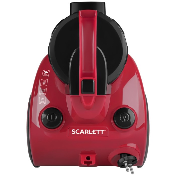 Пылесос Scarlett SC-VC80C11, 1500/350 Вт, контейнер 1.5 л, чёрно-красный - фото 51356599