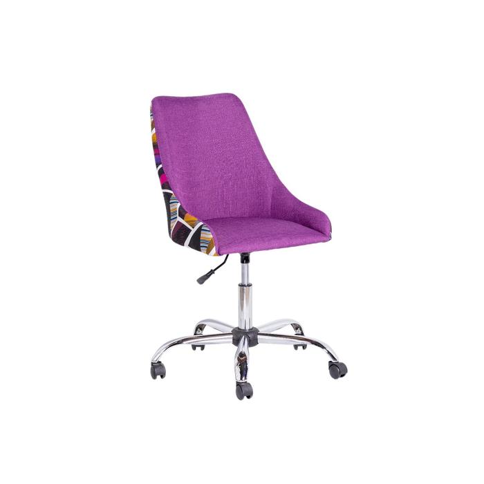 Офисный стул Хэнк Мидеа 21 фиолетовая Белинда/ Хром