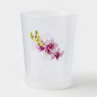 Горшок для орхидей с поддоном, 3,5 л, цвет прозрачный - фото 8389858