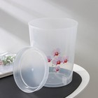 Горшок для орхидей с поддоном, 3.5 л, пластиковый, прозрачный - Фото 7