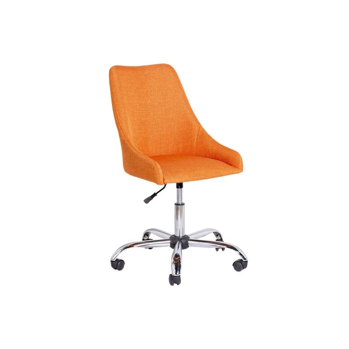 Офисный стул Хэнк Мидеа 11 оранжевый/ Хром