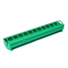 Кормушка-поилка для бройлеров, 24 ячейки, лотковая, пластик, цвет зелёный - фото 318818231