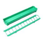 Кормушка-поилка для бройлеров, 24 ячейки, лотковая, пластик, цвет зелёный - Фото 5