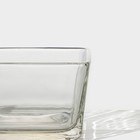 Менажница Magistro «Званый прием», 4 секции, 250 мл, 21.5×19×6 см, стекло, прозрачная, золотистая - Фото 5