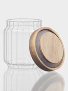 Сахарница Magistro «Дафна», 400 мл, 9×10.5 см, с деревянной крышкой, стекло, прозрачная - Фото 2