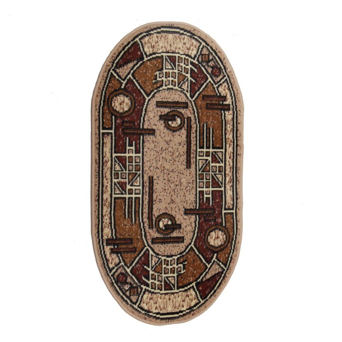 Ковёр «Мокко» овальный 50×80 см, 100% полипропилен, джут - Фото 1