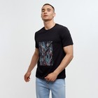 Футболка мужская с принтом MINAKU, размер 48, чёрная - Фото 7