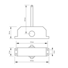 УЦЕНКА Доводчик дверной ТУНДРА D40WW, до 40 кг, белый 7795157
