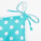 Подушка на стул «Доляна. Мятная карамель», 42×42×7 см, голубая - Фото 3