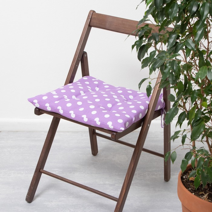 Сидушка на стул «Доляна. Спелая смородина», 42×42×7 см, 100% хлопок, 165 г/м² - Фото 1