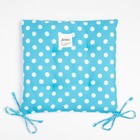 Сидушка на стул «Доляна. Лесная голубика» (вид 2), 42×42×7 см, 100% хлопок, 165 г/м² - Фото 4