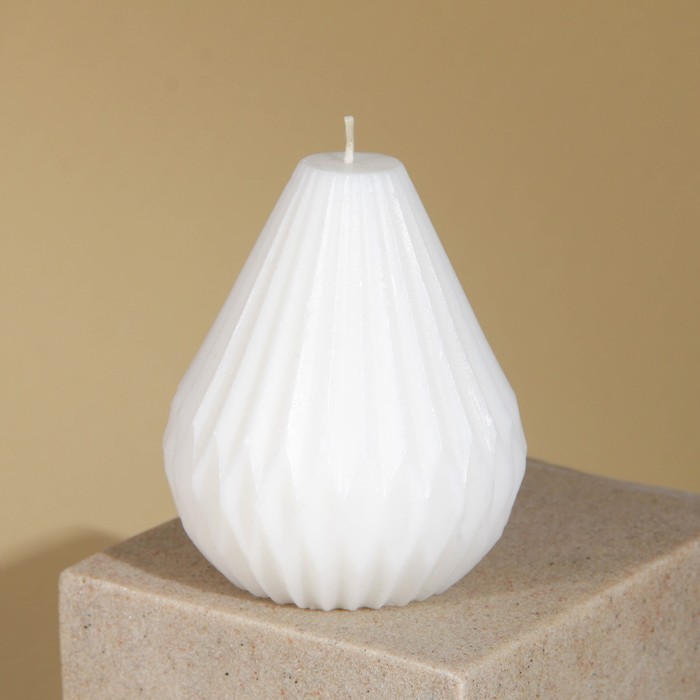 Свеча формовая "Оригами", белая - фото 1908861243