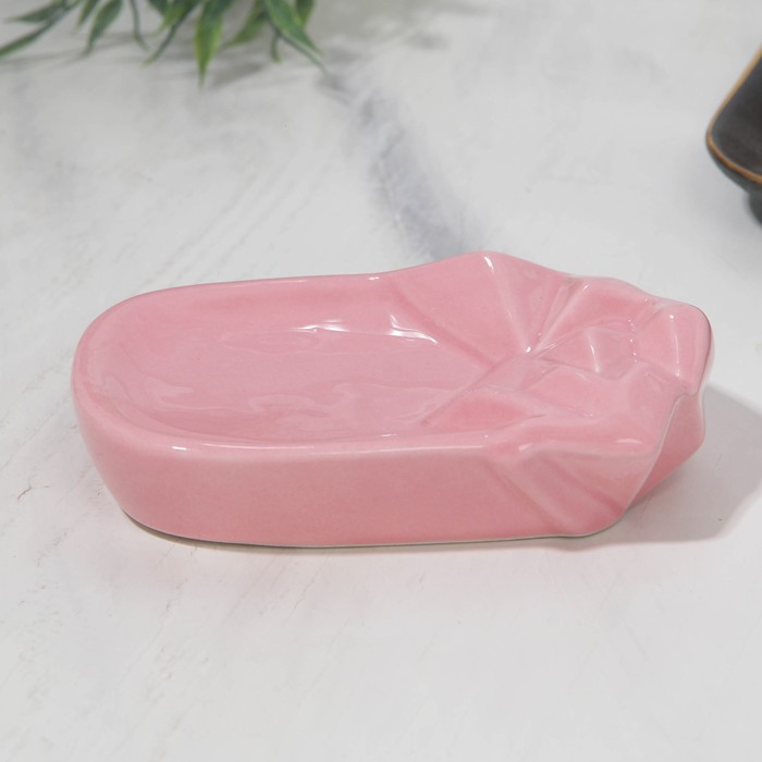 мыльница розовая