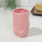 Стакан для зубных щеток "Розовый", 11 х 7,5 см - Фото 2