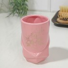 Набор: дозатор, стакан, мыльница "Розовый" - Фото 5