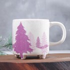 Кружка керамическая «Зима чудесное время», 490 мл, цвет белый - фото 21529608