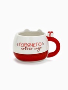 Кружка новогодняя керамическая «Горячего Нового года», 400 мл, ручная работа - Фото 5