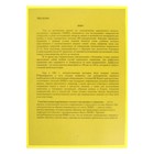 Папка-уголок, А4, 150 мкм, Calligrata, 3 отделения, прозрачная, жёлтая 7647741 - фото 5144640