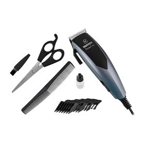 

Машинка для стрижки HOTTEK HT-964-200, 10 Вт, 4 насадки, 3-12 мм, синяя