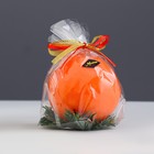 Свеча декоративная "Новогодний апельсин", средний, 7х7х7 см - Фото 3