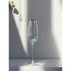 Набор бокалов из стекла для шампанского Magistro «Дарио», 180 мл, 7×27,5 см, 2 шт, цвет перламутровый - Фото 8