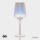 Набор бокалов из стекла для вина Magistro «Дарио», 500 мл, 7,3×25 см, 2 шт, цвет перламутровый - Фото 2