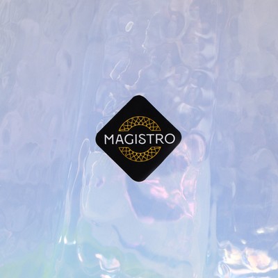 Бокалы для вина Magistro «Дарио», 500 мл, 7.3×25 см, набор 2 шт., стекло, перламутровые