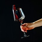 Набор бокалов из стекла для вина Magistro «Дарио», 500 мл, 10×25 см, 2 шт, цвет графит - Фото 9