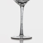 Набор бокалов стеклянных для вина Magistro «Дарио», 500 мл, 10×25 см, 2 шт, цвет графит - Фото 4