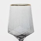 Набор бокалов из стекла для вина Magistro «Дарио», 500 мл, 10×25 см, 2 шт, цвет графит - Фото 5
