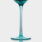 Набор бокалов из стекла для вина Magistro «Дарио», 500 мл, 7,3×25 см, 2 шт, цвет изумрудный - Фото 4
