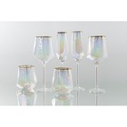 Бокалы для шампанского Magistro «Дарио», 180 мл, 7×27.5 см, набор 6 шт., стекло, перламутровые - Фото 8