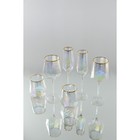 Бокалы для шампанского Magistro «Дарио», 180 мл, 7×27.5 см, набор 6 шт., стекло, перламутровые - Фото 10