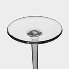 Бокалы для шампанского Magistro «Дарио», 180 мл, 7×27.5 см, набор 6 шт., стекло, графитовые - Фото 6