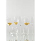 Набор бокалов из стекла для шампанского Magistro «Дарио», 180 мл, 7×27,5 см, 6 шт, цвет золотой - Фото 8