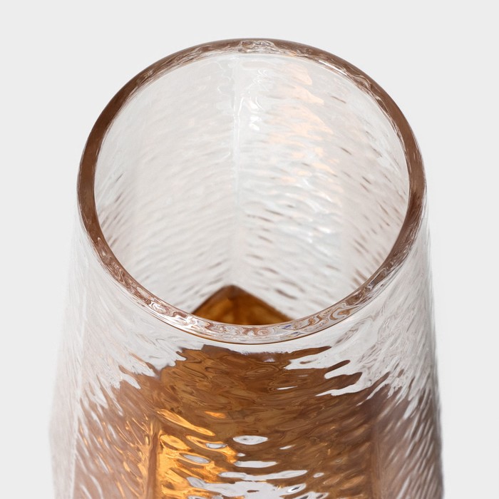 Набор бокалов из стекла для шампанского Magistro «Дарио», 180 мл, 7×27,5 см, 6 шт, цвет золотой - фото 1908861527